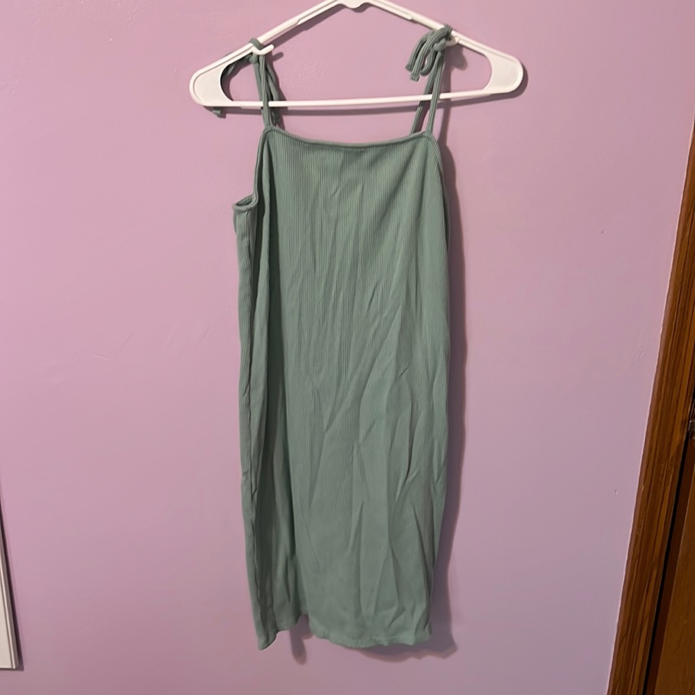 Wild Fable by Target Ribbed Tie Strap Dress